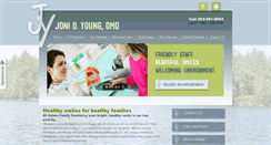 Desktop Screenshot of joniyoungdmd.com